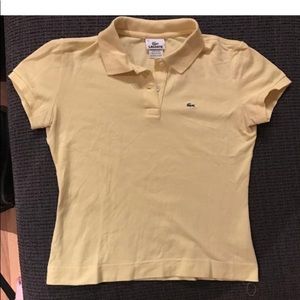 Lacoste short sleeve polo, yellow